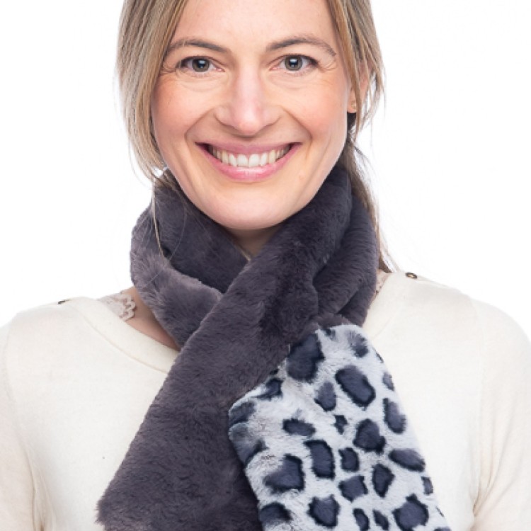 FB106 Faux Fur Trim Scarf