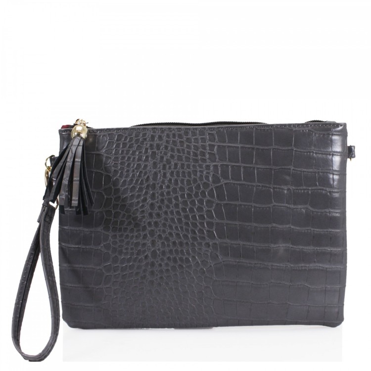 JM1014 Snakeskin Clutch Bag