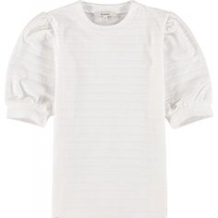 Garcia White Puff Sleeve Tee
